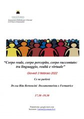 Adolescenza: corpo reale, corpo percepito, corpo raccontato: tra linguaggio, realtà e virtuale