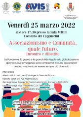 Associazionismo e Comunità, quale futuro