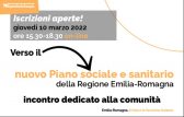 Verso il nuovo Piano sociale e sanitario della Regione Emilia-Romagna