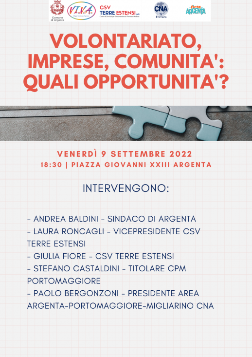 Volontariato, Imprese e Comunità: quali le opportunità?