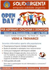 Open Day SolidArgenta per volontari e donatori