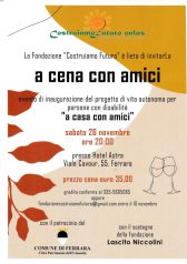 Fondazione "Costruiamo Futuro" | A cena con amici