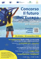 Concorso “Il futuro dell'Europa: idee, temi e materiali per discutere"