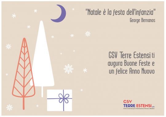Chiusura natalizia Uffici CSV Terre Estensi