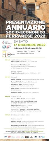Presentazione Annuario socio-economico ferrarese 2022