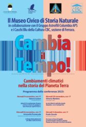  “Cambia il tempo!”, ciclo di seminari sul cambiamento climatico al Museo di Storia Naturale