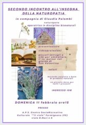 Secondo incontro all'insegna della naturopatia