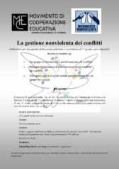 La gestione nonviolenta dei conflitti: laboratori per insegnanti della scuola primaria e secondaria di 1° grado e per educatori