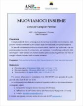 Incontri informativi per caregiver sulla movimentazione delle persone non autosufficienti e uso di ausili