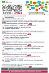 Università del Volontariato di Ferrara-Modena/Calendario dei corsi in partenza ad aprile 2024