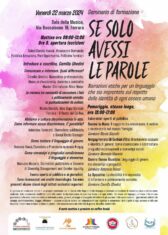 Seminario di formazione "Se solo avessi le parole"