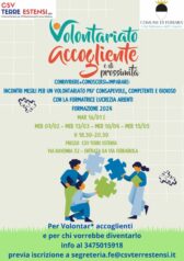 Volontariato Accogliente e di Prossimità, incontri mensili per aspiranti volontari