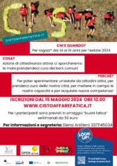 Progetto “Ci sto? Affare fatica!” Estate 2024 per ragazz* dai 14 ai 19 anni