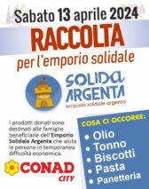 Raccolta alimentare per l’emporio solidale Solidargenta