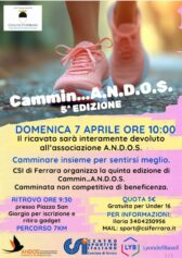Prevenzione e solidarietà camminano insieme sulle mura/ 5a edizione di “Cammin… Andos”