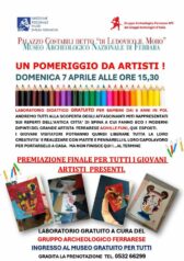 Laboratorio per bambini dai 6 anni in poi/“Un pomeriggio da artisti” con il Gruppo Archeologico Ferrarese