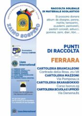 Torna a Ferrara lo “Zaino Sospeso”