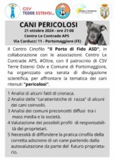 Incontro sul tema "Cani pericolosi"
