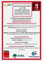 Incontro su ingiustizia sociale e povertà educativa