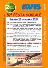 57a Festa sociale dell'Avis comunale di Ferrara