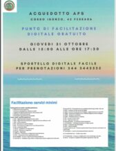 Al Centro Acquedotto APS Ferrara arriva lo Sportello digitazione facile 