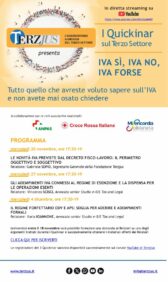IVA sì, IVA no, IVA forse: ripartono i nuovi Quickinar sul Terzo settore