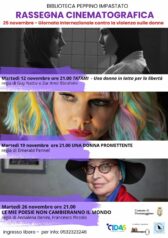 Giornata Internazionale contro la violenza sulle donne 2024: una rassegna cinematografica alla Biblioteca Peppino Impastato di Portomaggiore