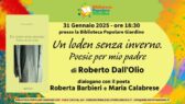 Presentazione libro "Un loden senza inverno. Poesie per mio padre" alla Biblioteca Giardino
