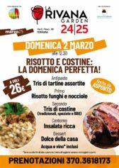 Pranzo della domenica alla Rivana Garden: Risotto e costine – La domenica perfetta