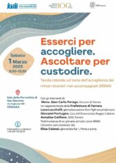 Esserci per accogliere. Ascoltare per custodire: tavola rotonda sull'accoglienza dei minori stranieri non accompagnati