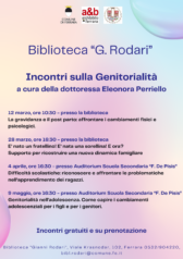 Incontri sulla genitorialità alla Biblioteca Rodari