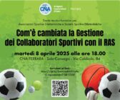 Come è cambiata la gestione dei collaboratori sportivi con il RAS: seminario al CSN di Ferrara