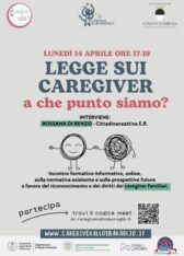 Incontro info-formativo on line “Legge sui Caregiver: a che punto siamo?”