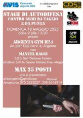 Stage di autodifesa contro armi da taglio e da punta