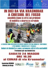 Biciclettata da via Krasnodar a Chieusuol del Fosso: sensibilizziamo la città sui problemi di mobilità e sicurezza stradale
