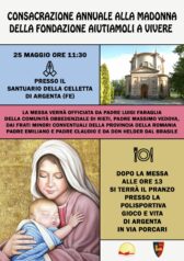 Consacrazione annuale alla Madonna della Fondazione Aiutiamoli a Vivere
