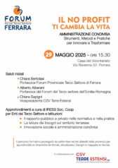 Il No Profit ti cambia la vita