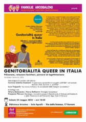 Presentazione del libro “Genitorialità queer in Italia - Filiazione, relazioni familiari, percorsi di legittimazione”