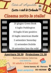 Al Centro Acquedotto "Cinema sotto...i Cieli d'Orlando"
