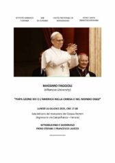 Incontro pubblico “Papa Leone XIV e l’America nella Chiesa e nel mondo oggi”