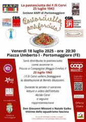 Portomaggiore - Torna la pastasciutta antifascista dei F.lli Cervi